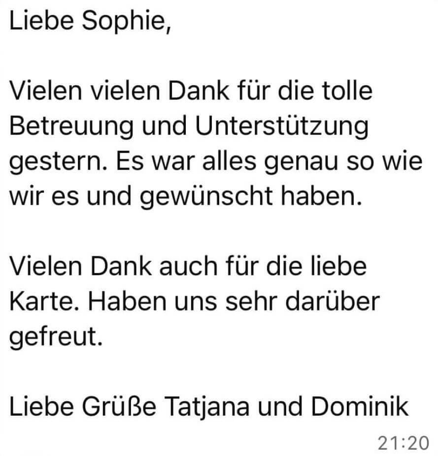 erfahrungsberichte sophie huber