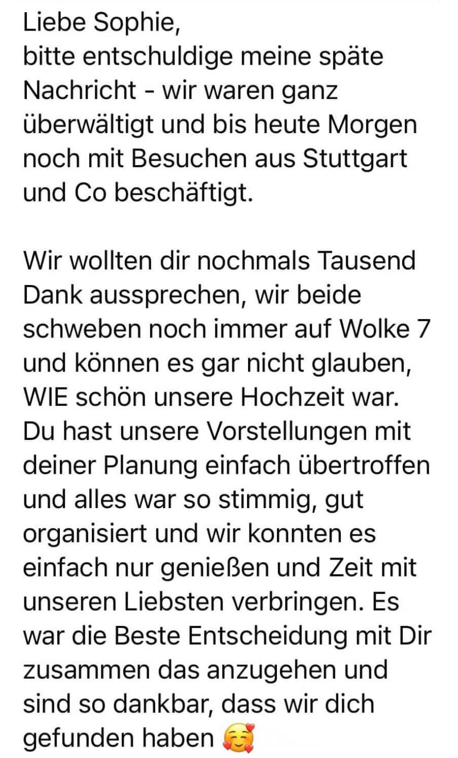 erfahrungsberichte sophie huber